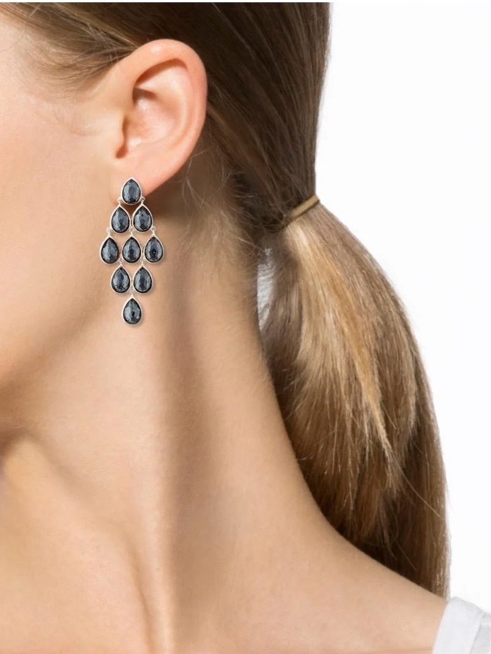 Ippolita
Quartz & Hematite Doublet Cascade Chandelier Earrings